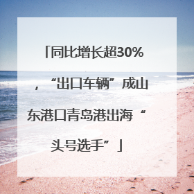 同比增长超30%，“出口车辆”成山东港口青岛港出海“头号选手”